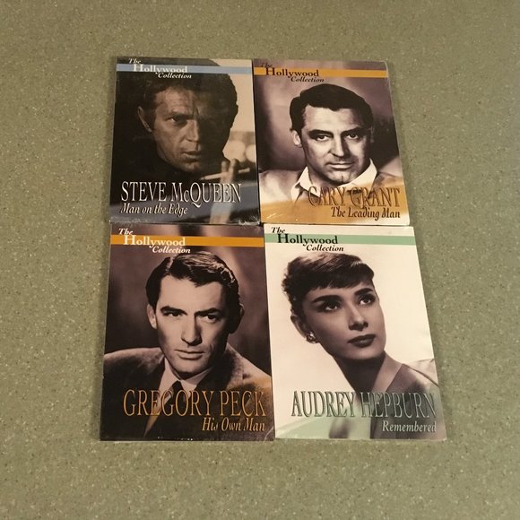 Cary Grant, Audrey Hepburn, Steve McQueen and Gregory Peck Bios on DVD - Picture 1 of 5
